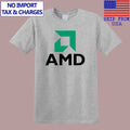 AMD Advanced Micro Devices Computer Gaming Men's Grey Size S-5XL