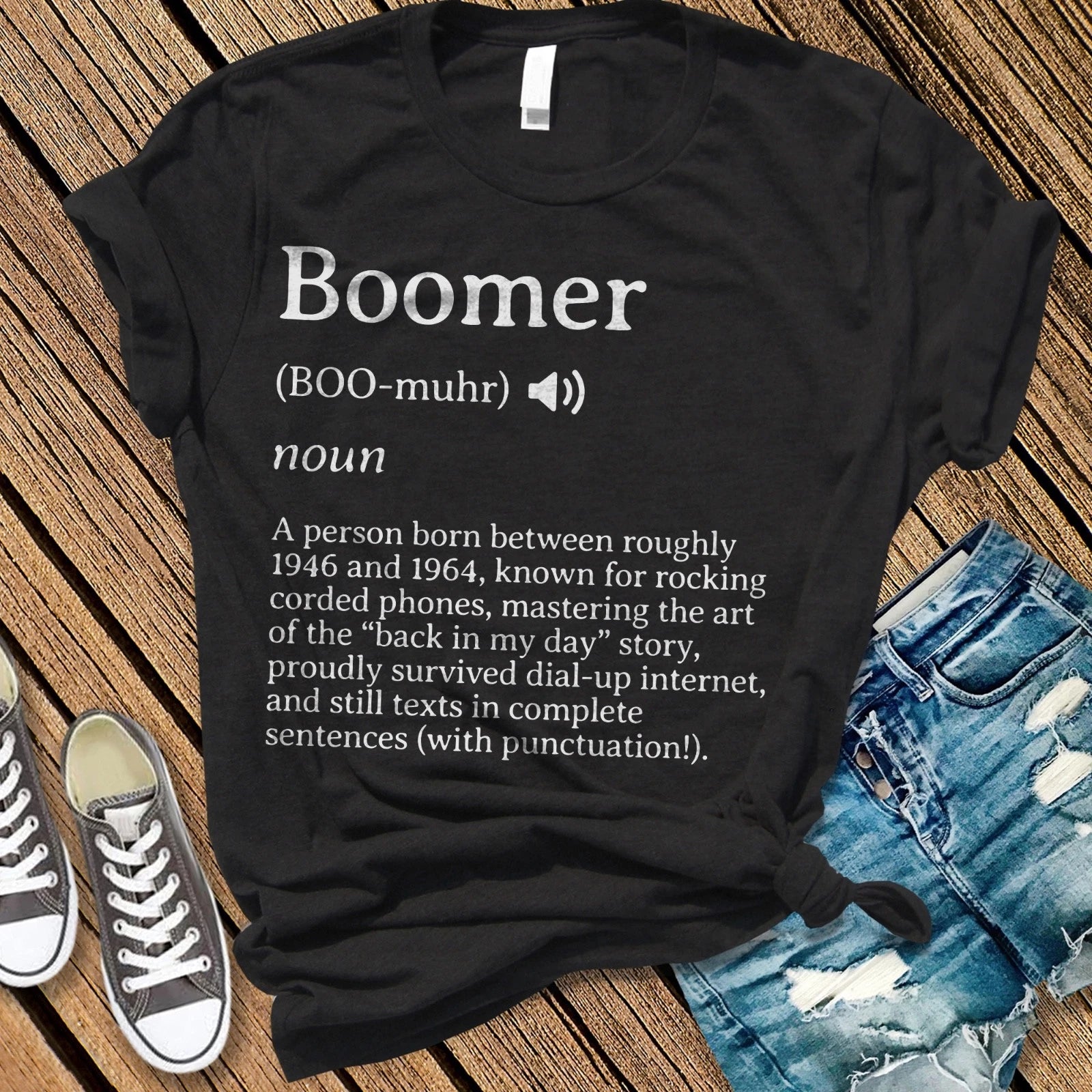 Funny Boomer Definition T-Shirt, Generational Humor Tee, Fun Gift for GrandPa