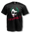 Exclusive Joker Graphic Tee - Three colour Flock - Unleash Chaos in Style!