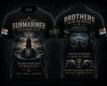 Royal Navy Brotherhood Below Submarine Shirt Veteran Pride Tee