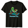 Downward Frog Yoga T-Shirt Funny Fitness Animal Tee