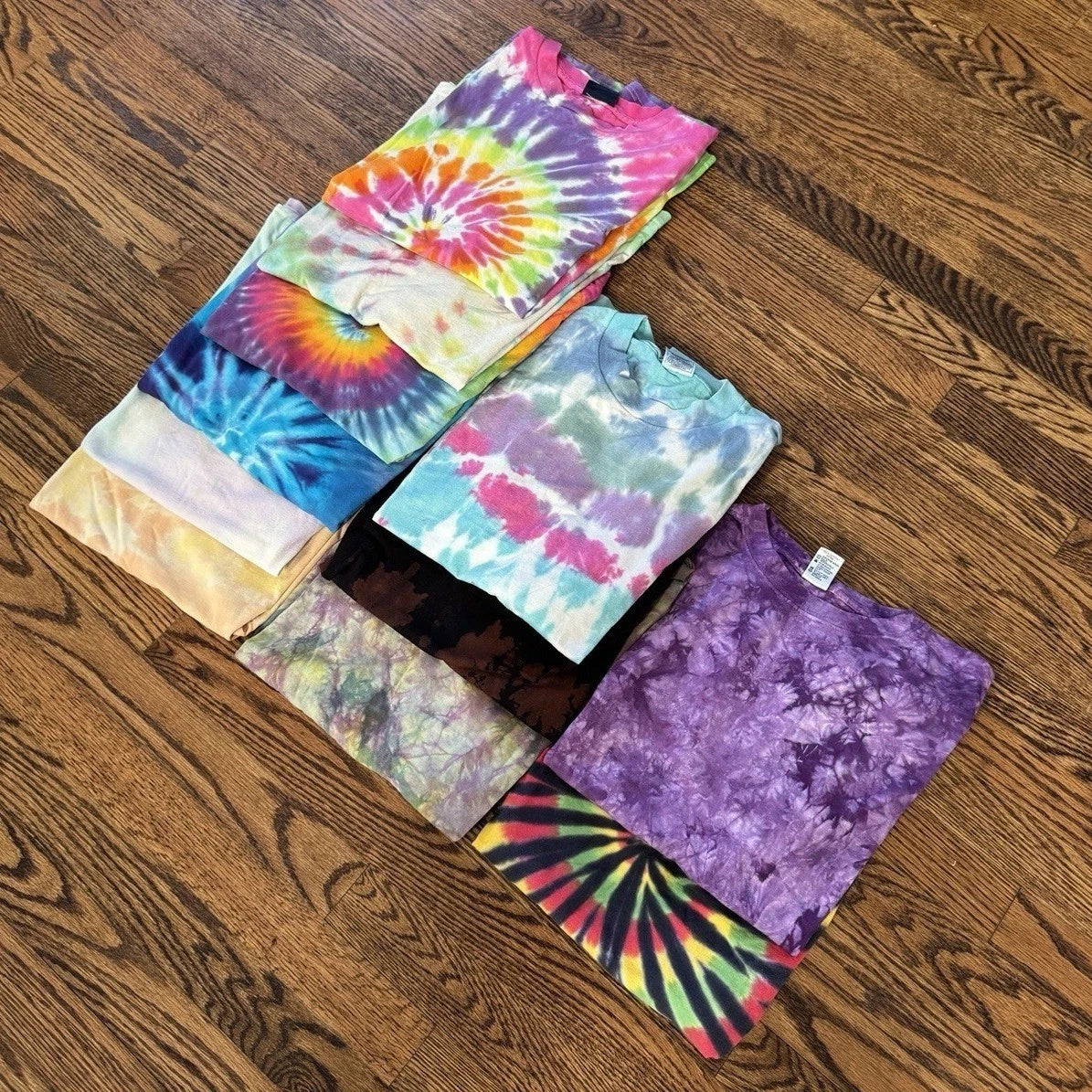 Vintage Blank Tye Dye Tee Shirt Project Bundle Lot (11) M-XL
