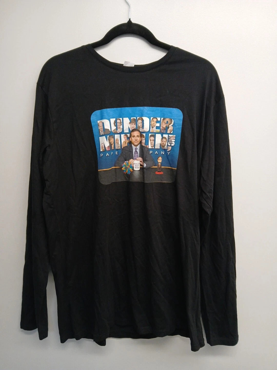 Men's "The Office TV Series" Black Long Sleeve T-shirt Size XL