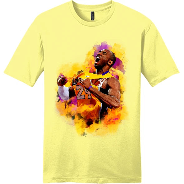 NEW Art Society LA LEGEND WATERCOLOR Tee Shirt YELLOW SMALL-4XLARGE MADE IN USA