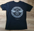 Men's Creative Recreation T-shirt, Black, Metallic print, Size M