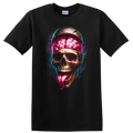 Skull Brain T Shirt Creative Graphic Art Design Cool Horror Tee