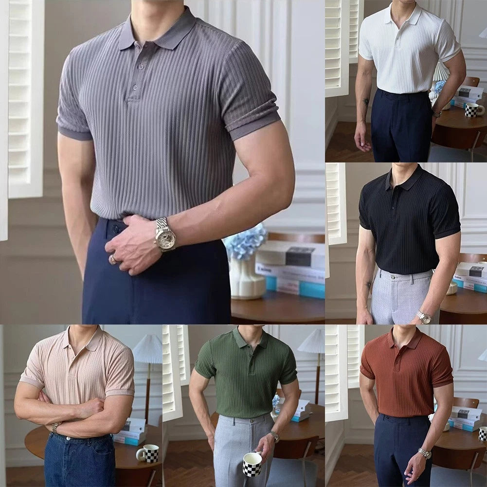 Casual Wear Striped Lapel Shirt Lapel Neckline Striped Pattern Casual Daily