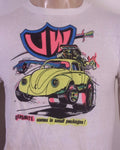 vintage 70s Volkswagen Neon T-Shirt Rat Fink Style / Black Light Poster Style M