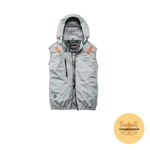 Cooling Fan Vest Blouson BURTLE AC2094HB High Back L Ash Gray No Fan Japan