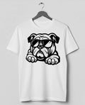 English Bulldog Lover T-Shirt Dog Dad Gift Roscoe Cool Graphic Unisex Kids Tee