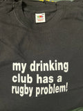 Rugby World Cup Funny Slogan Novelty T-Shirts Sarcastic Joke Black