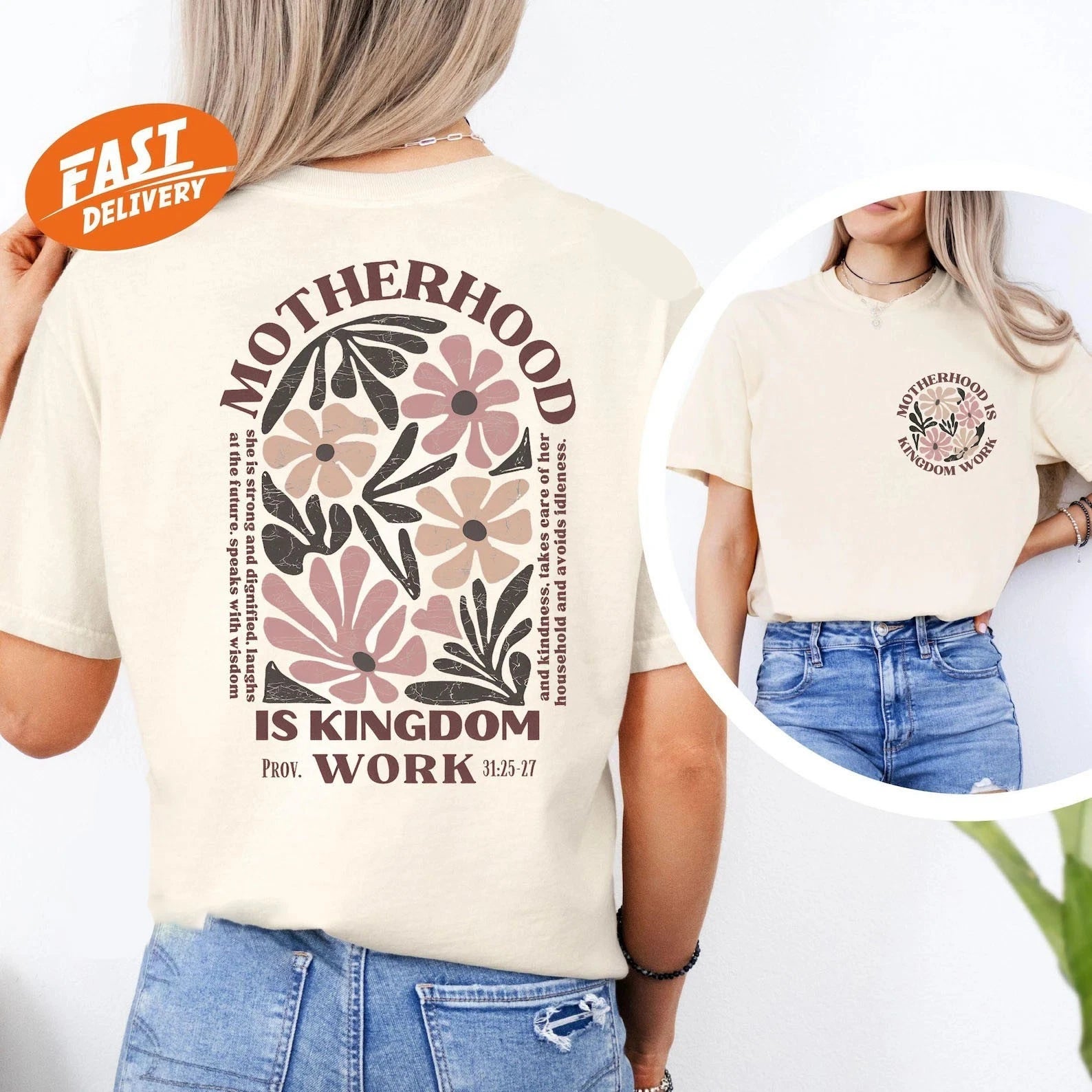 Motherhood Is Kingdom Work Shirt, Mother's Day Gift All Size S-4XL