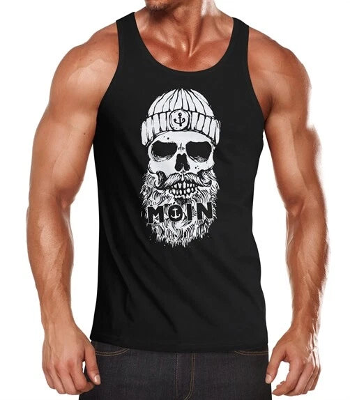 Men's Tank Top Moin Skull Anchor Skull Muscle Shirt Muscle Shirt Neverless®