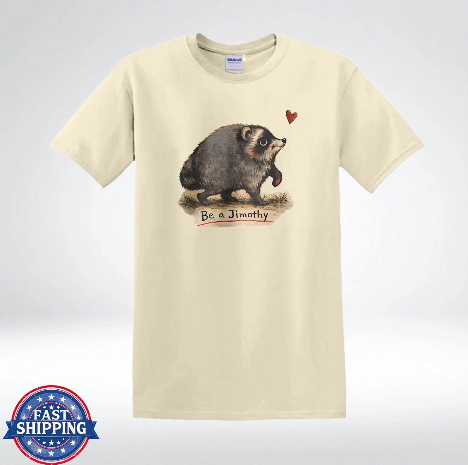 Be a Jimothy Cute Raccoon Animal Lover Graphic T-Shirt