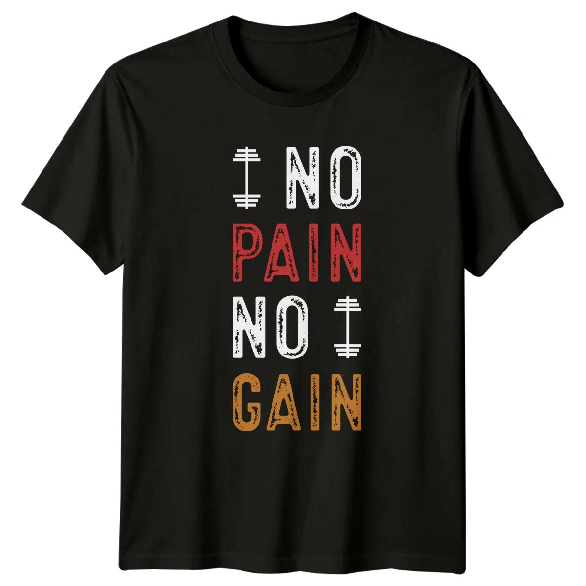 No Pain No Gain Mens T-Shirt Gym Fitness Gift For Him