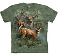 Deer Stag Collage Whitetail Antlers Forest Elk Buck The Mountain Shirt S-5X