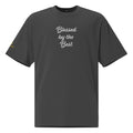 Oversized faded t-shirt "Blessed by the Best"