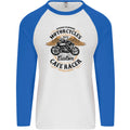 Biker Custom Cafe Racer Motorbike Mens L/S Baseball T-Shirt