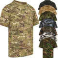 NEW: KombatUK Mens Adults Durable Military Army T-Shirt Top 8 Different Patterns