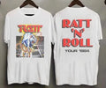 VTG 1984 Ratt N Roll Tour Out Of The Cellar Glam Metal 2 Sided T-Shirt