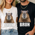 Bruh Capybara T-Shirt Cute Capybara Meme Unisex Kids Top Tee