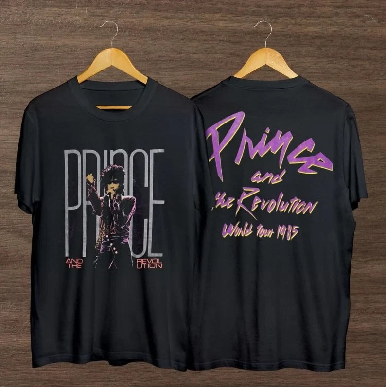 Vintage 1985 Prince And The Revolution Purple Rain World Tour Shirt