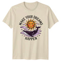 Boho Make Your Dreams Happen Whale Sun Celestial T-Shirt