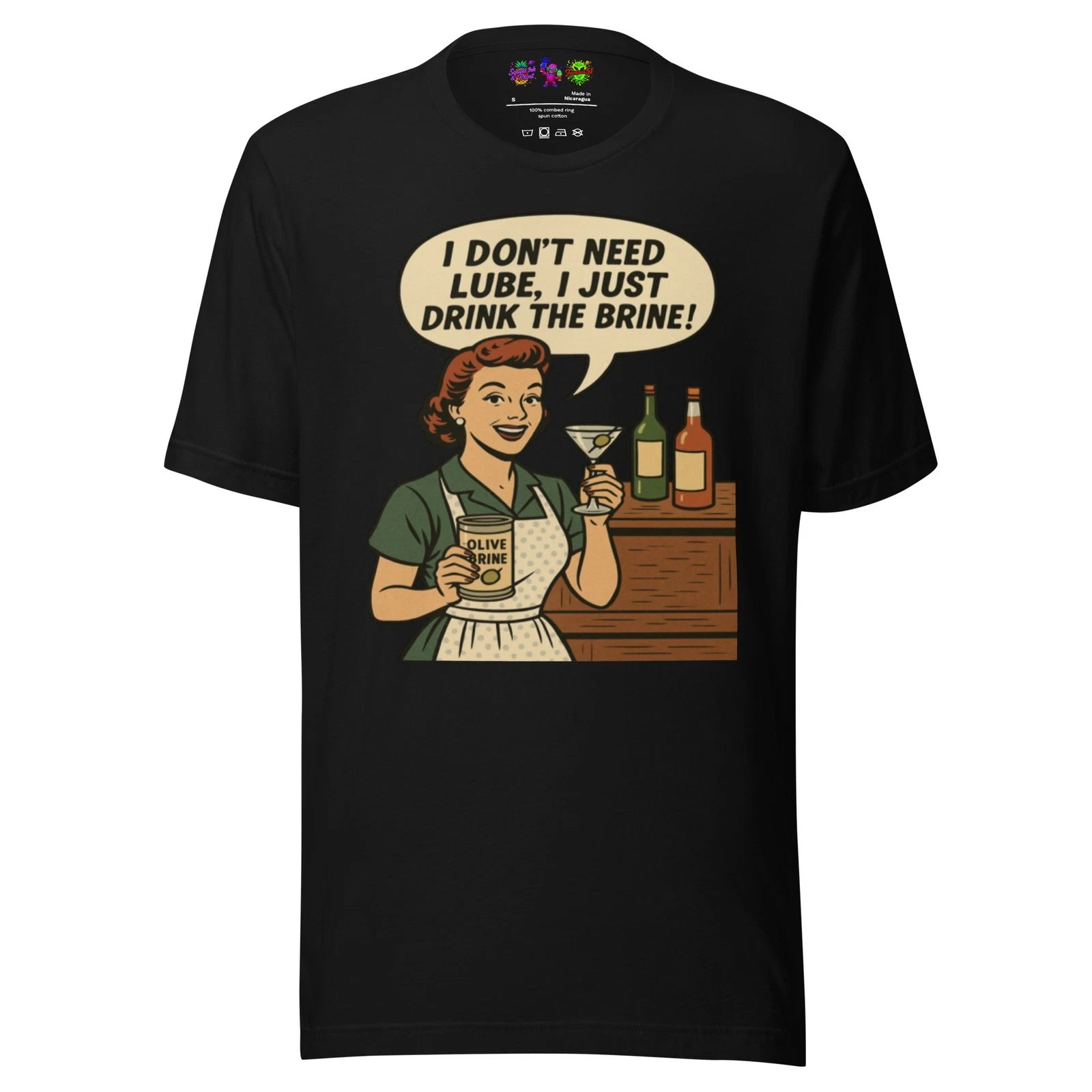 Brine & Punishment | Funny Martini T Shirt | Famous 51 & Premium