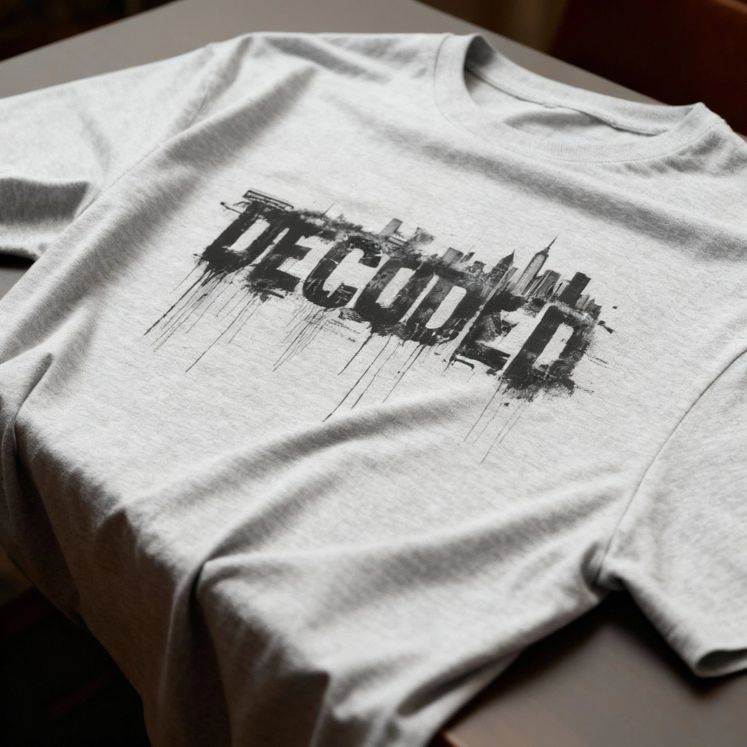 Decoded Urban Graffiti Unisex Oversized Boxy Tee, Streetwear Artwork