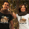 Trendy Western Design Printed T-Shirt for Men & Women | Stylish Unisex Cotton
