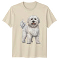 Maltese Dog Lovers Animals Graphic Tee Mens Womens Unisex T-Shirt