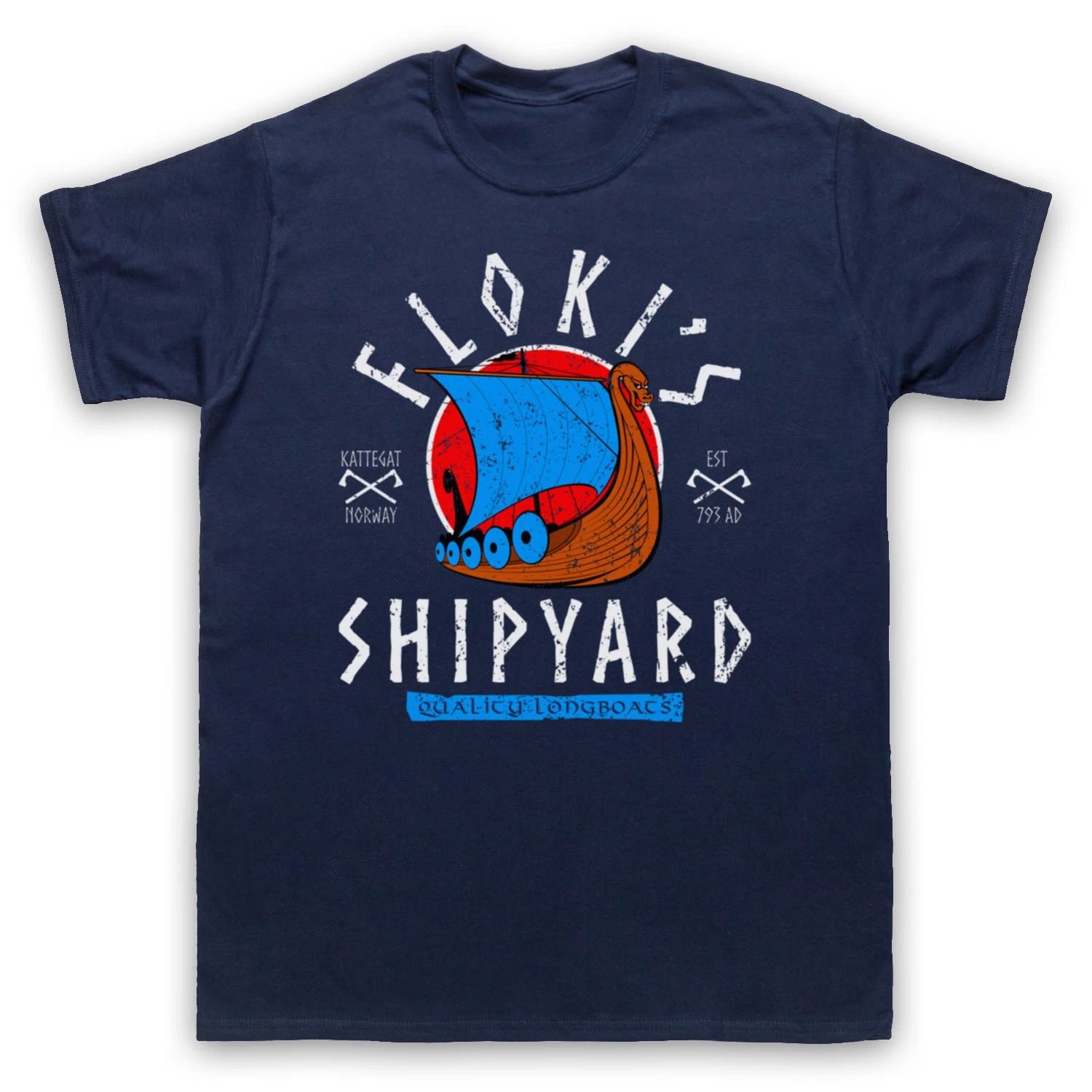 VIKINGS FLOKI'S SHIPYARD NORSE SAGA HISTORY DRAMA TV MENS & WOMENS T-SHIRT