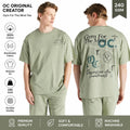 Men's Oversized Graphic T-Shirt 240 GSM 100% Cotton Gym For The Mind Tee
