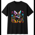Colourful Fennec Kit with Flowers Fox Mens T-Shirt Kawaii Cute Animal Adorable