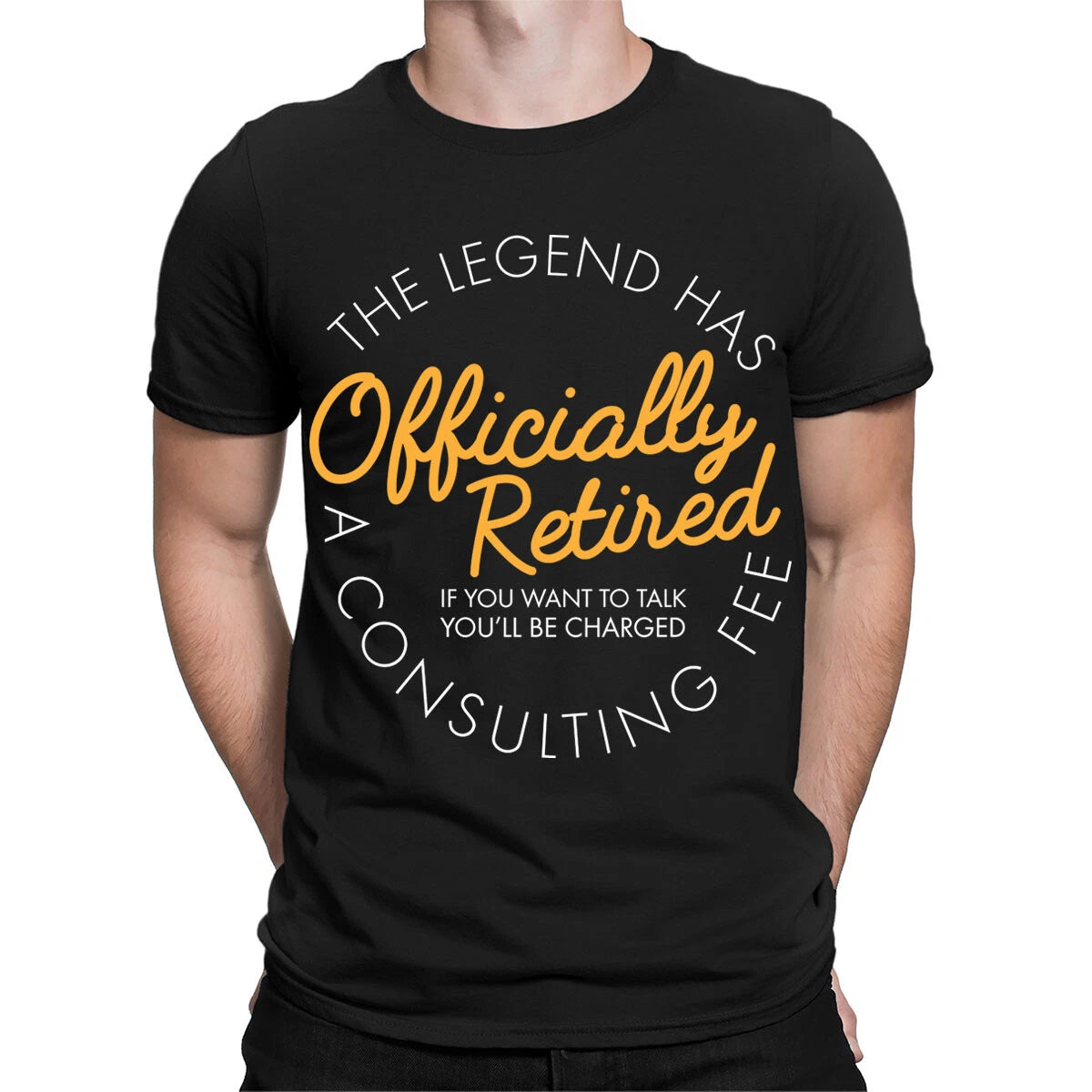 The Legend Has Officially Retired Funny Retirement Gift Mens T-Shirts Top #TA-89