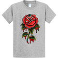 NEW Art Society EYEBALL ROSE HEATHER GREY Tee Shirt SMALL-4XLARGE MADE IN USA