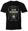 Mens Gift T-Shirt Birthday Living Legend Old Swede 30-80 Years