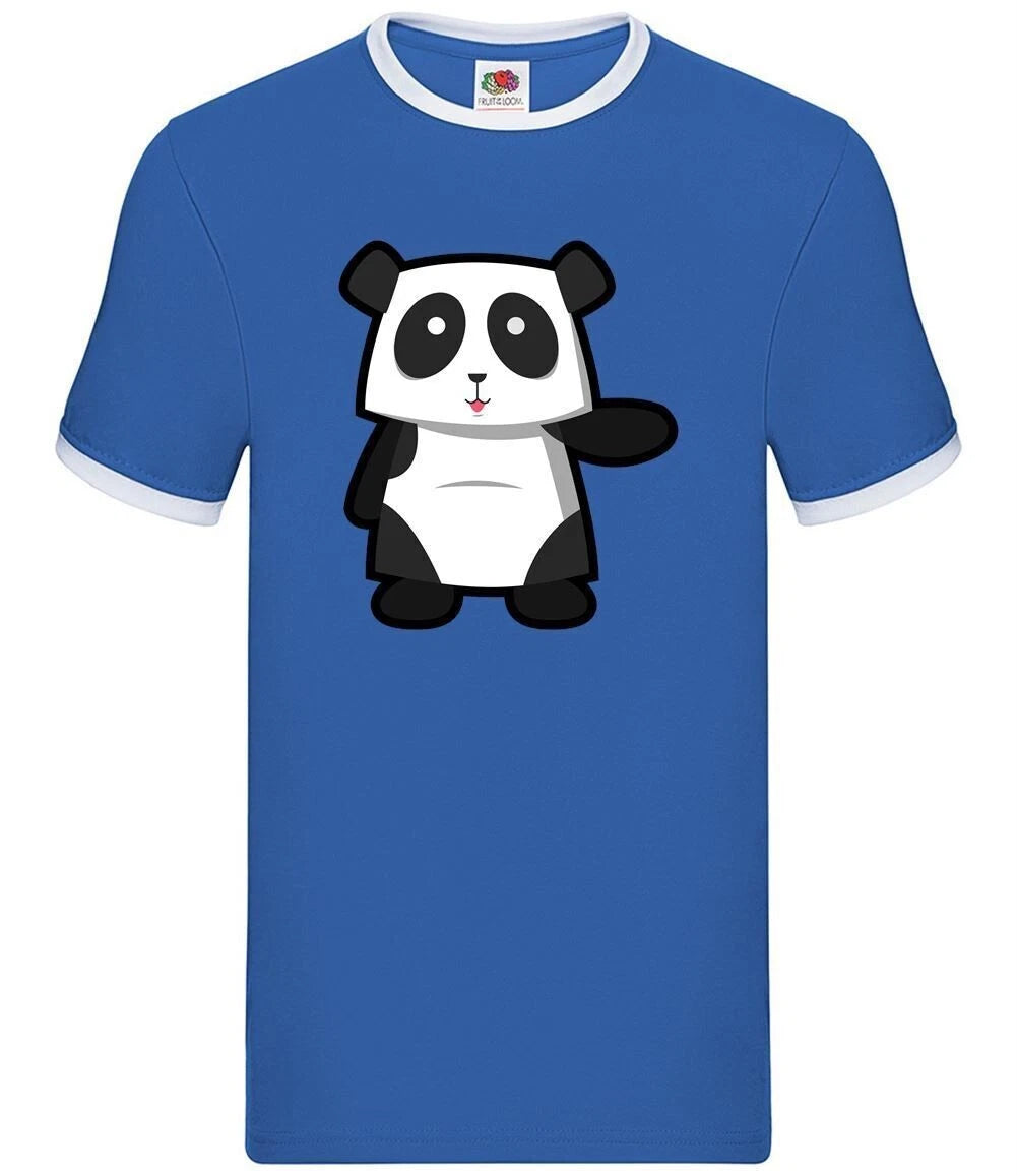 Cute Panda - Mens Ringer - Pandas Animals Love