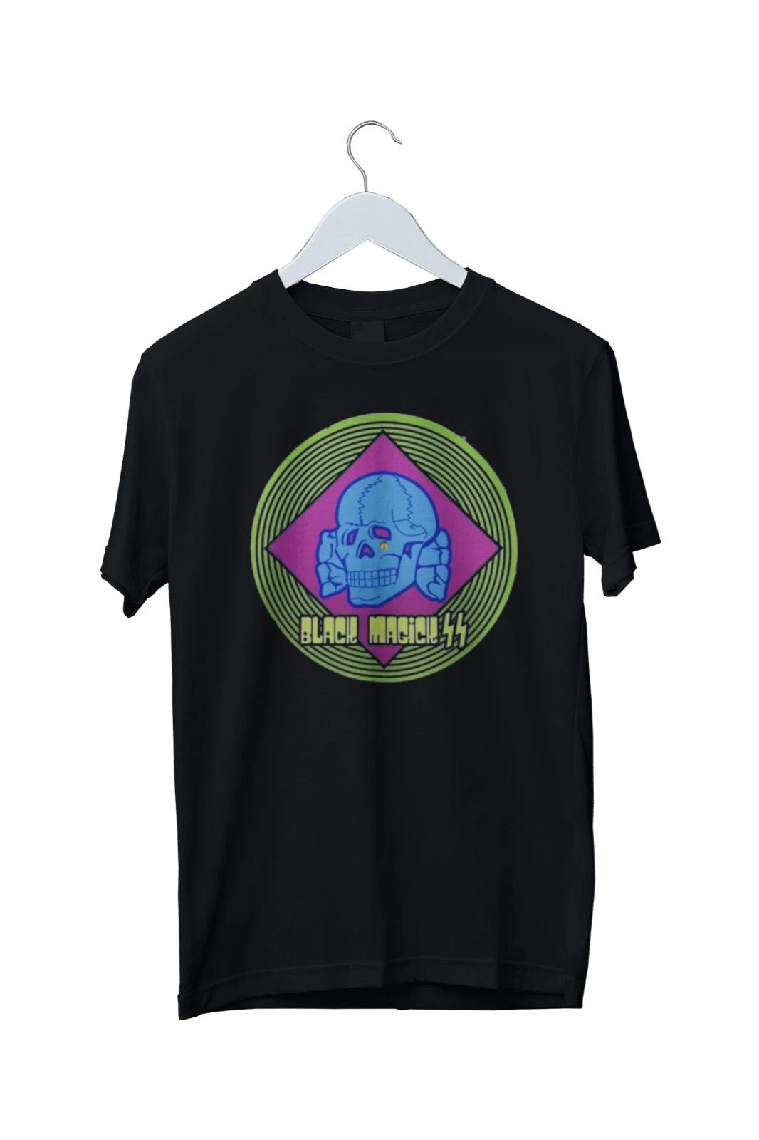Black Magick SS Band Skull Spin Unisex T-Shirt Mens S M L XL 2 3 4 XL