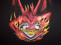 Concrete Jungle Fire-Breathing Dragon Black Graphic Print T Shirt L