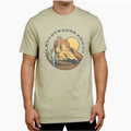 Levi Strauss Graphic Print T-Shirt, Men's Short Sleeve Top, Crew Neck Jersey Tee
