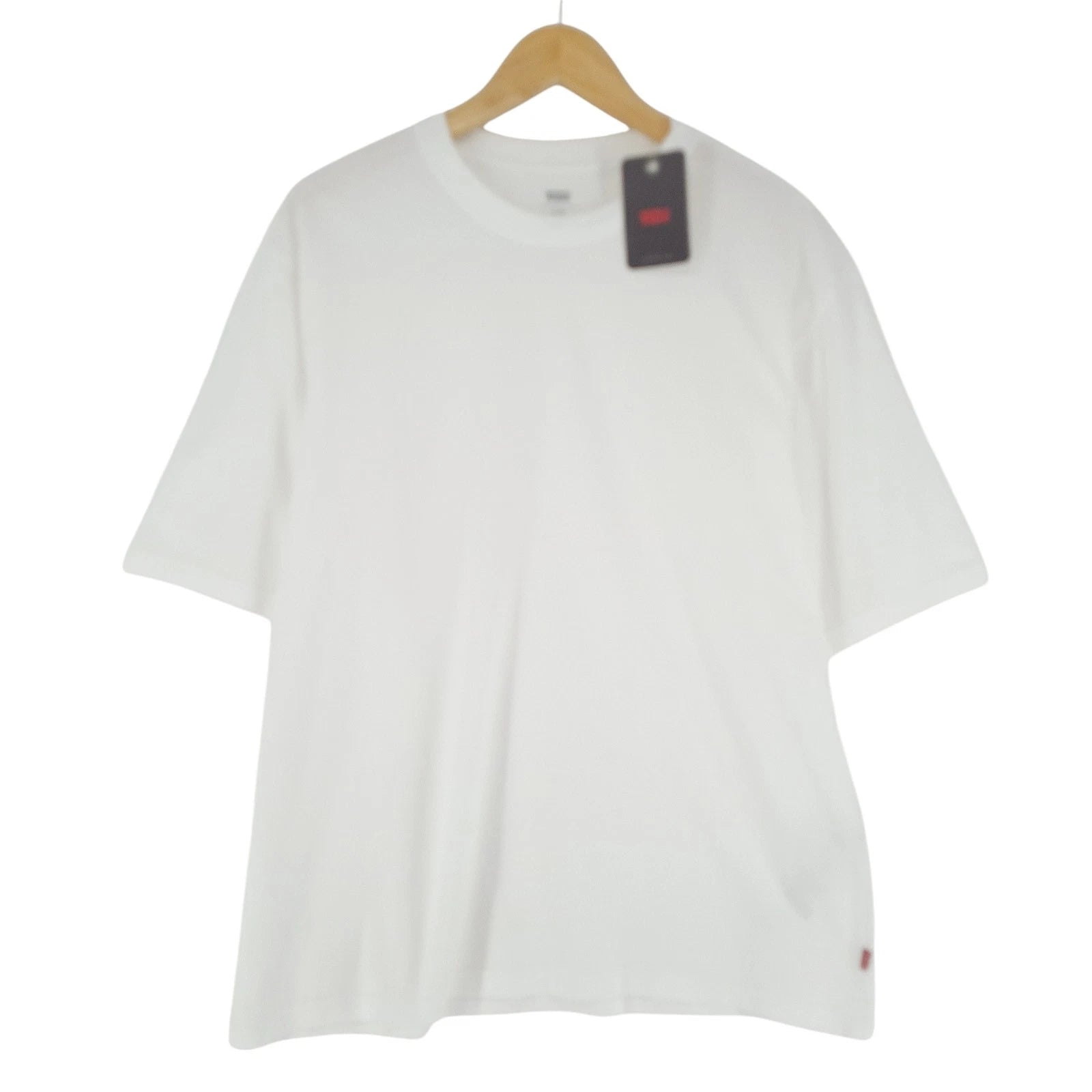 Levi's Men's T-Shirt White Relaxed Oversized Cotton Crew Neck Size S