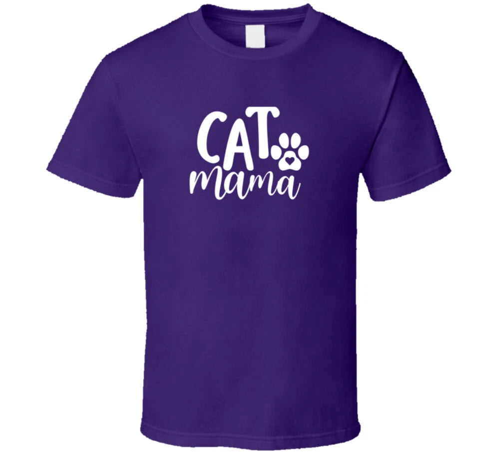 Cat Mama Cute Feline Rescue Cats Funny Gift T Shirt
