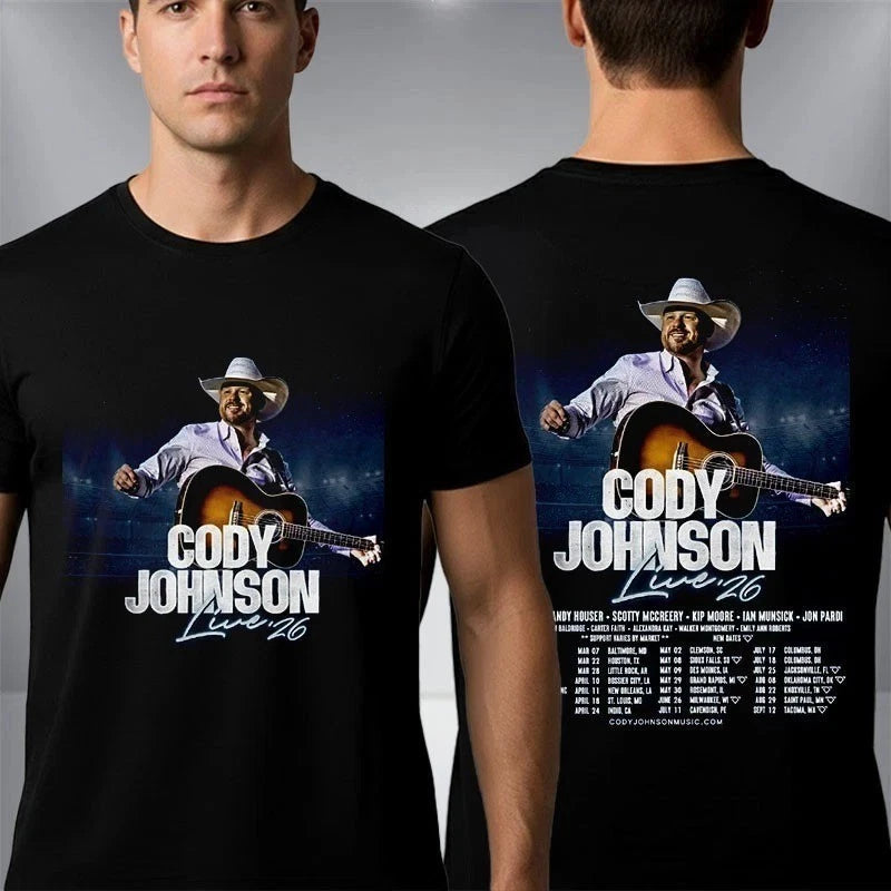 Cody Johnson Live 26 North America Tour 2026 T-shirt, All Size