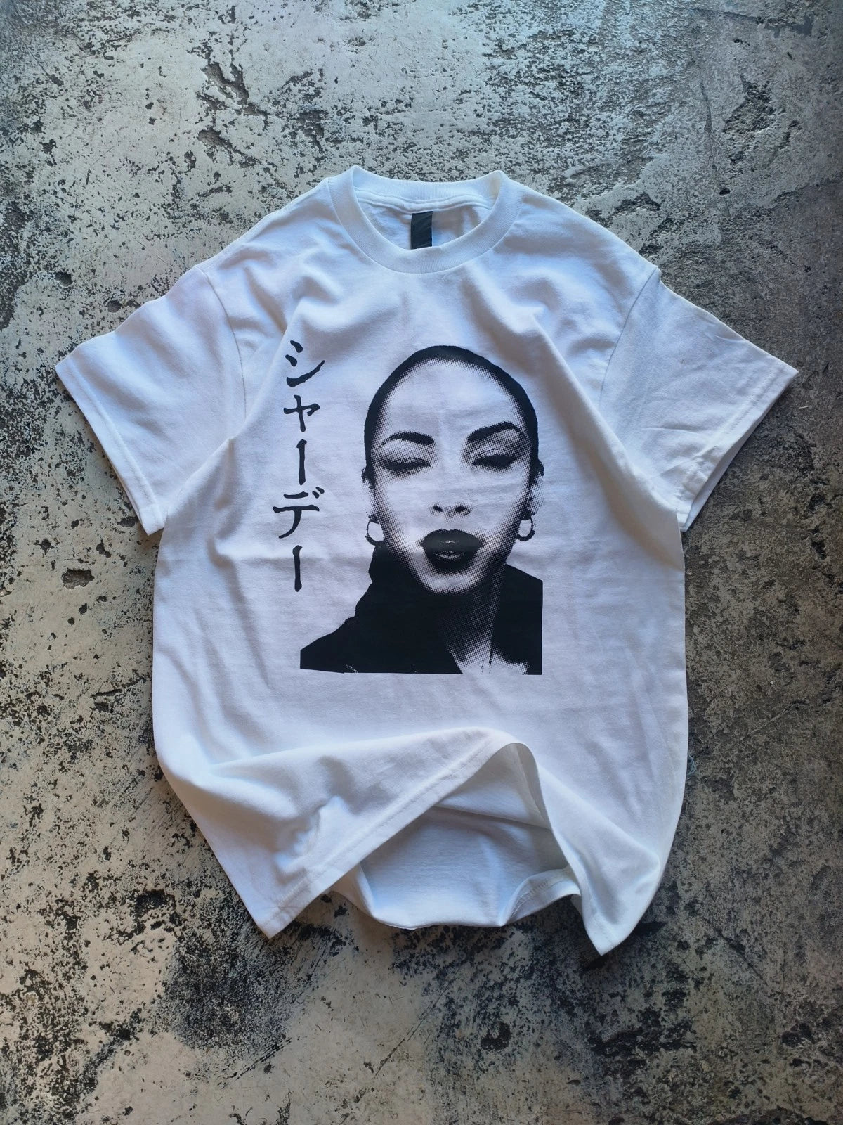 Vintage Sade Inspired Japanese Graphic Tee Retro 90s Style Portrait T‑Shirt