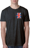 Buy Cool Shirts Union Jack Burnout T-shirt Pocket Print