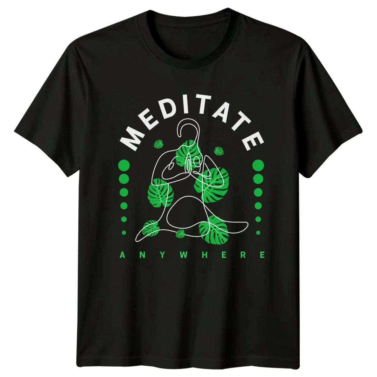 Meditate Anywhere T-Shirt Stylish Yoga Meditation Birthday Gift For Him And Her