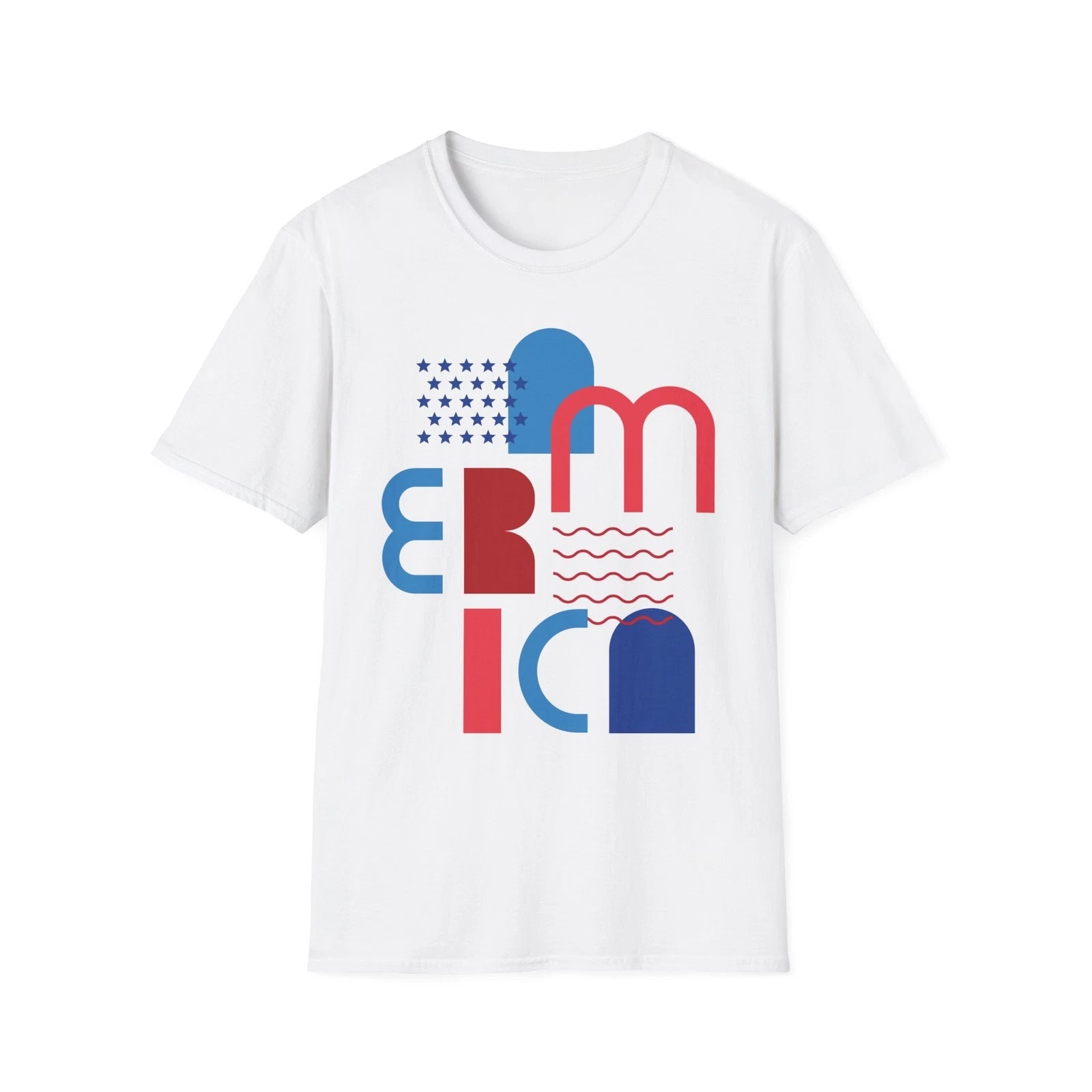 Patriotic Graphic T-Shirt, Unisex Softstyle Tee, Summer Casual Wear, Party [...]