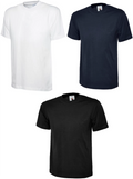 Uneek Classic T-Shirt Unisex Mens Plain Short Sleeve Blank Cotton Round Neck