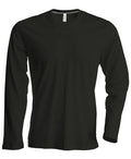 Personalised Custom Kariban Men's Long-Sleeved Crew Neck T-Shirt Cotton KB359
